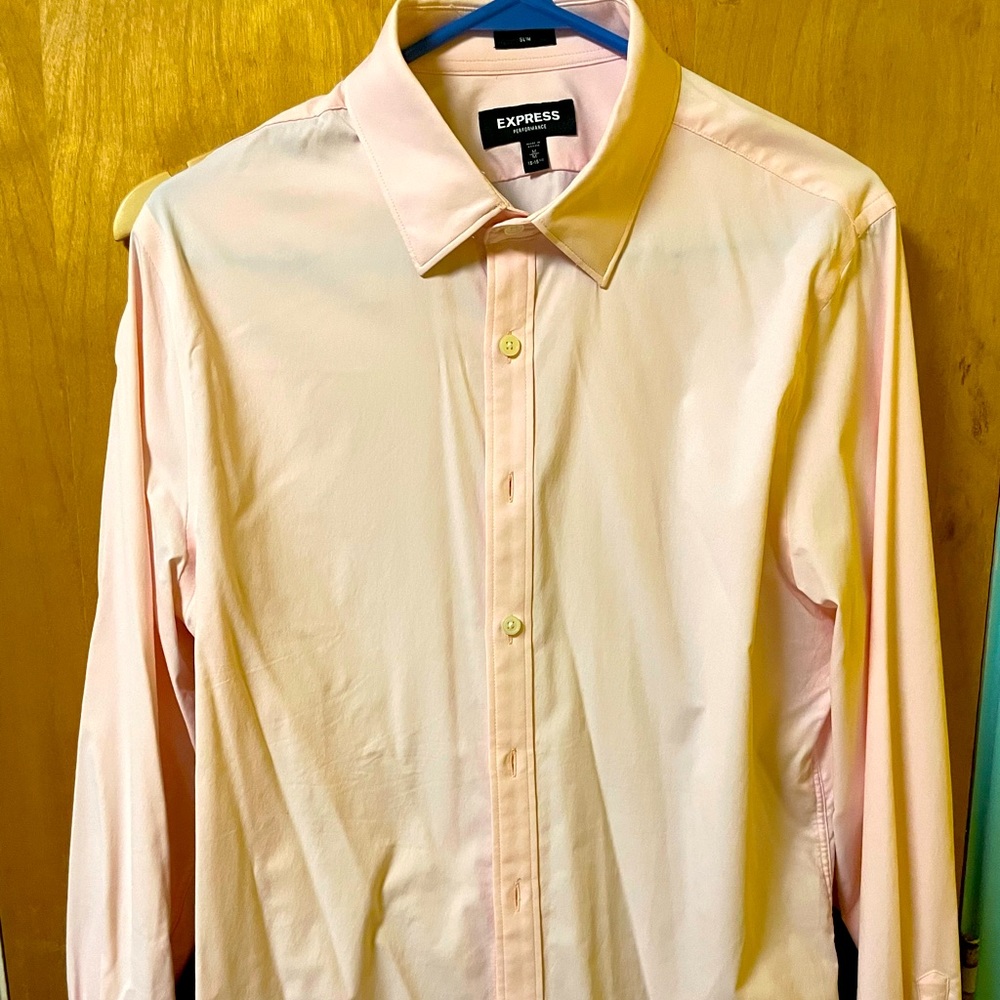 Express Men’s Performance Dress Shirt (Slim Fit, Size M)